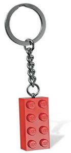Lego Red Brick Keychain