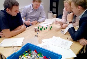 Group working with Lego Serious Play